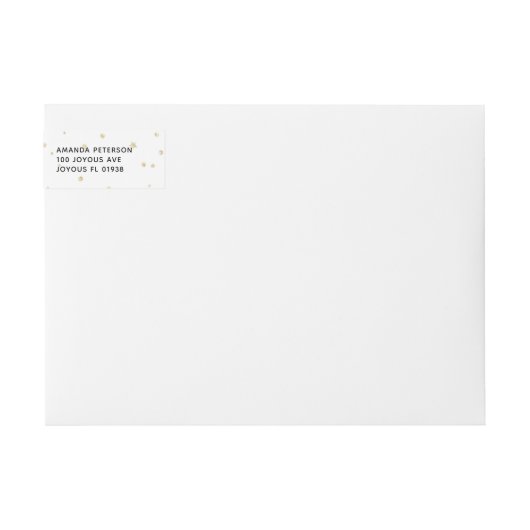 Chic Gold & White Joy kerstfeestdag (Voorkant)