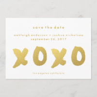 Chic Gold | XOXO Simple Modern Save the Date