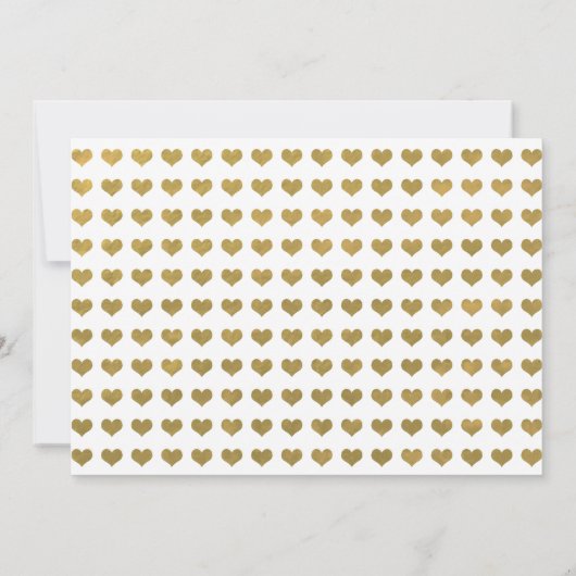 Chic Gold | XOXO Simple Modern Save the Date (Achterkant)