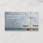 Chic Golden en Grey Advocaat Visitekaartje (Voorkant)