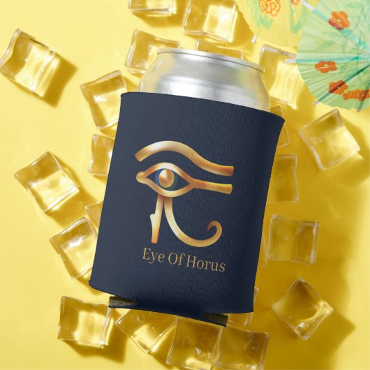 Chic Golden Eye of Horus , Egyptische hiërogliefen Blikjeskoeler (Insitu Zomer)