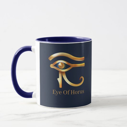 Chic Golden Eye of Horus , Egyptische hiërogliefen Mok (Links)