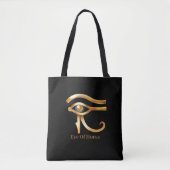 Chic Golden Eye of Horus , Egyptische hiërogliefen Tote Bag (Voorkant)