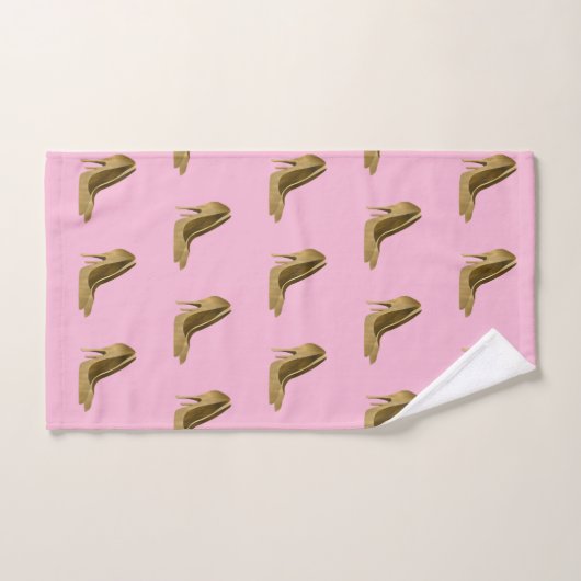 Chic Golden Stilettos Pink Bad Handdoek (Handdoek)