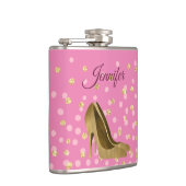 Chic Golden Stilettos Pink Heupfles (Rechts)
