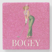 Chic Golf Gifts You'll Love Stenen Onderzetter (Voorkant)