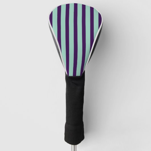 Chic Golf Head Cover with Bold Stripe Design (Voorkant)