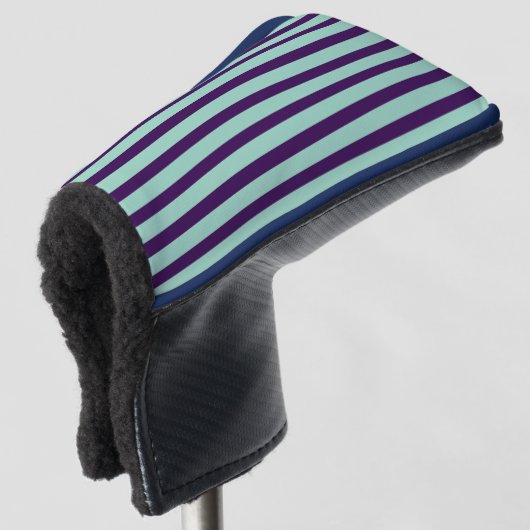 Chic Golf Putter Cover with Bold Stripe Design (3/4 voorkant)