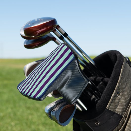 Chic Golf Putter Cover with Bold Stripe Design (Insitu)