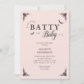 Chic Gothic Baby shower uitnodiging (Voorkant)