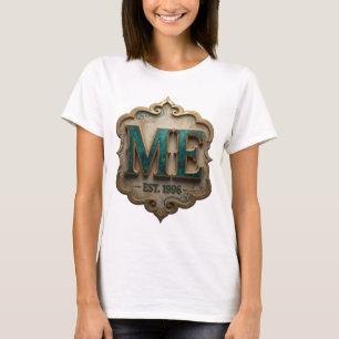 Chic Goud ABSTRACTE KUNST Modern Ontwerp T-shirt
