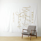 Chic goud bruidsfeest fotobehang wandkleed (In Situ (horizontaal))