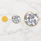 Chic Goud & Diamant 40e, 50e, 60e verjaardag Confetti (Achterkanten)