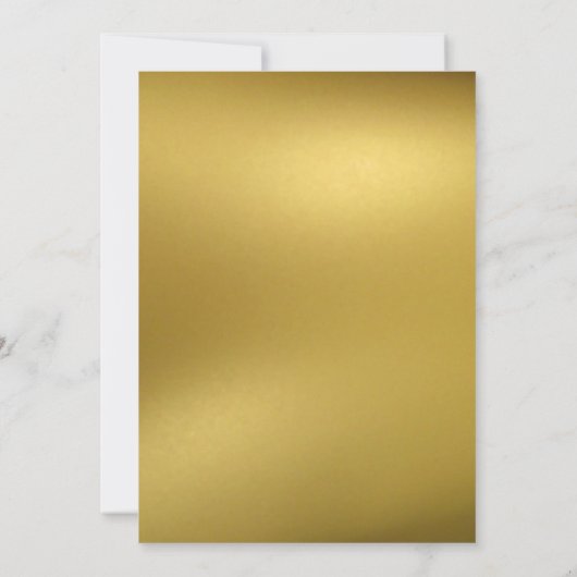 Chic Goud en Rood Vijftigjarig Huwelijksjubileum Kaart (Achterkant)