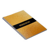 Chic goud folie notitieboek (Rechterzijde)
