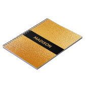 Chic goud folie notitieboek (Linkerzijde)