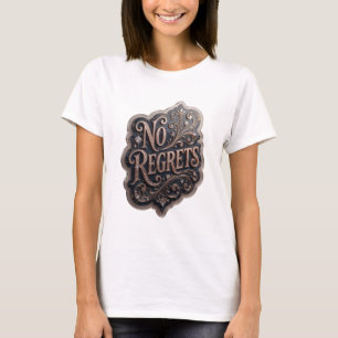 Chic Goud GEEN SPijt 3D Tekst Kunst T-shirt
