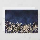 Chic goud glitter marine foto tiara Quinceañera Kaart (Achterkant)