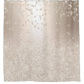 Chic goud glitter ombre metallic sprankelt confett douchegordijn (Voorkant)