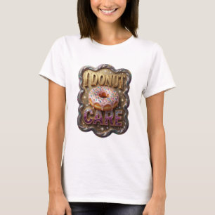 Chic Goud I DONUT CARE Artistiek Motief T-shirt