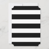 Chic Goud | Krachtige Zwarte Streep Save the Date (Achterkant)