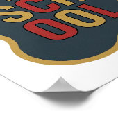 Chic Goud OLD SCHOOL Slogan Design Poster (Hoek)