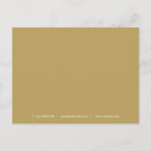 Chic Goud Rode Hart Script Zakelijk Bedankt Briefkaart (Achterkant)