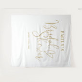 Chic Goud Vrijgezellenfeest Foto Achtergrond Wandkleed (Voorkant (horizontaal))