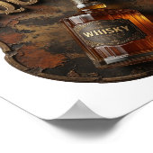 Chic Goud WHISKY VEREIST Design Poster (Hoek)