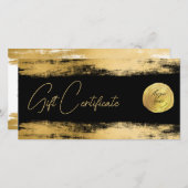 Chic-goudborstelbladfolie | Logo Cadeaubon (Voorkant / Achterkant)