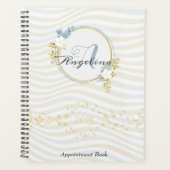 Chic Gouden Afspraak Boek 2025 Monogram Planner (Voorkant)