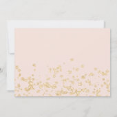 Chic gouden folie confetti foto blush Quinceanera Kaart (Achterkant)