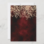 Chic gouden glitter rode corporate kerstfeest kaart (Achterkant)