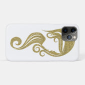 Chic Gouden Glitter Schoonheid Meisje Haar- en Mak Case-Mate iPhone Case (Achterkant (horizontaal))