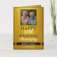 Chic Gouden Ouders Foto 50ste Verjaardag