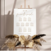 Chic gouden script 10 tafel bruiloft zitplaats cha poster