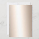 Chic gouden typografie sneeuw vakantie feest metal kaart (Achterkant)