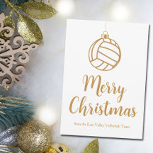 Chic Gouden Volleybal Prettig Kerstfeest Maatwerk