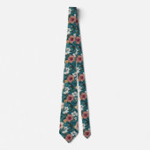Chic Graduation Gifts For Him Tropical Flower Stropdas (Voorkant)