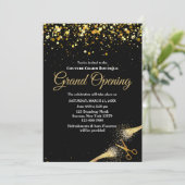 Chic Grand Opening Lint Snijden Ceremonie Kaart (Staand voorkant)