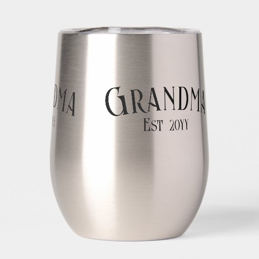 Chic Grandma Established Personalize Name Year (Achterkant)