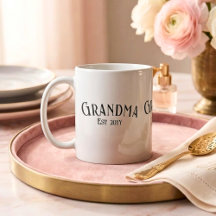 Chic Grandma Established Personalize Name Year