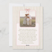 Chic Grandmillennial Coquette Christmas 2 Photo Feestdagenkaart (Achterkant)