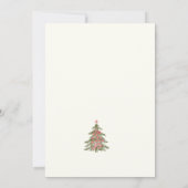 Chic Grandmillennial Coquette Christmas Photo Feestdagenkaart (Achterkant)