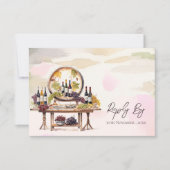 Chic Grapevine-geïnspireerde wijnmakerij rustieke  RSVP Kaartje (Voorkant)