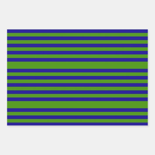 Chic Grass Groen en Blauwe Tint Wrapping Paper (Voorkant 2)