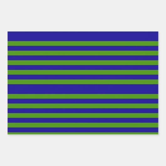 Chic Grass Groen en Blauwe Tint Wrapping Paper (Voorkant)