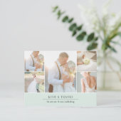 Chic Gratitude | Weddenfoto collage Hartelijk dank Briefkaart (Staand voorkant)