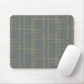 Chic Gray & Gold Geometric Glam Muismat (Met muis)