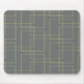 Chic Gray & Gold Geometric Glam Muismat (Voorkant)